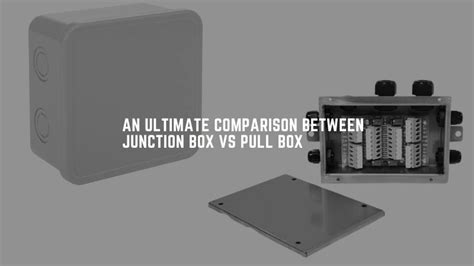 abbreviation of junction box|junction box and utility difference.